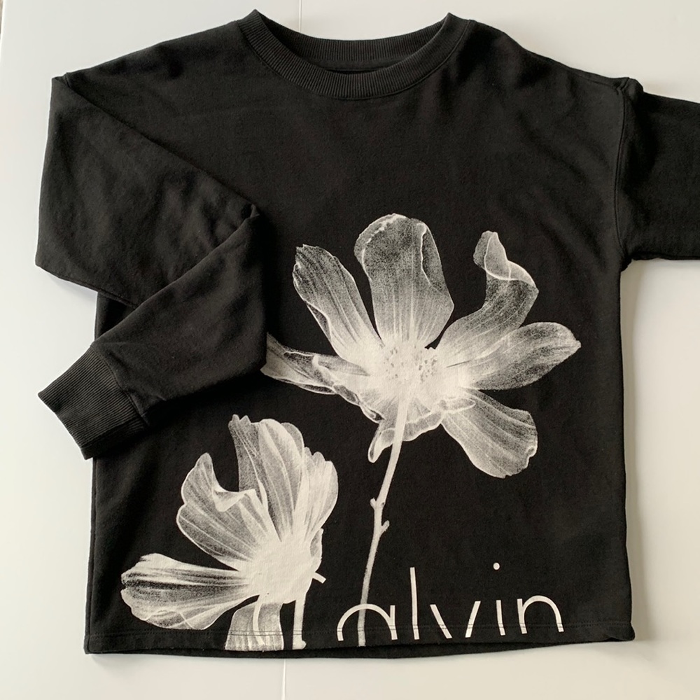 CALVIN KLEIN JEANS BLACK CREWNECK SWEATSHIRT